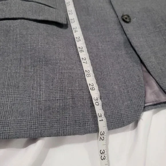 Lauren Ralph Lauren Mens Blazer Size 46 Regular Glen Check Plaid Business Casual
